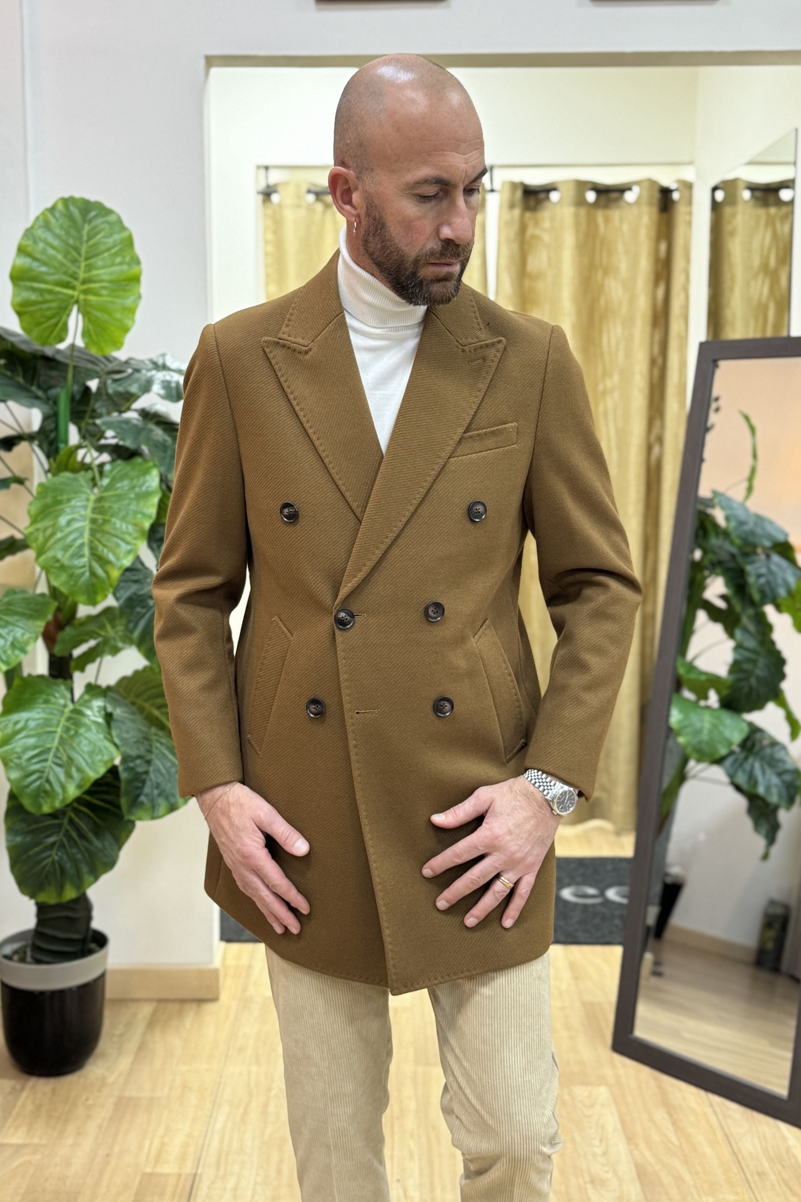 Cappotto DoppioPetto Milano Cammello