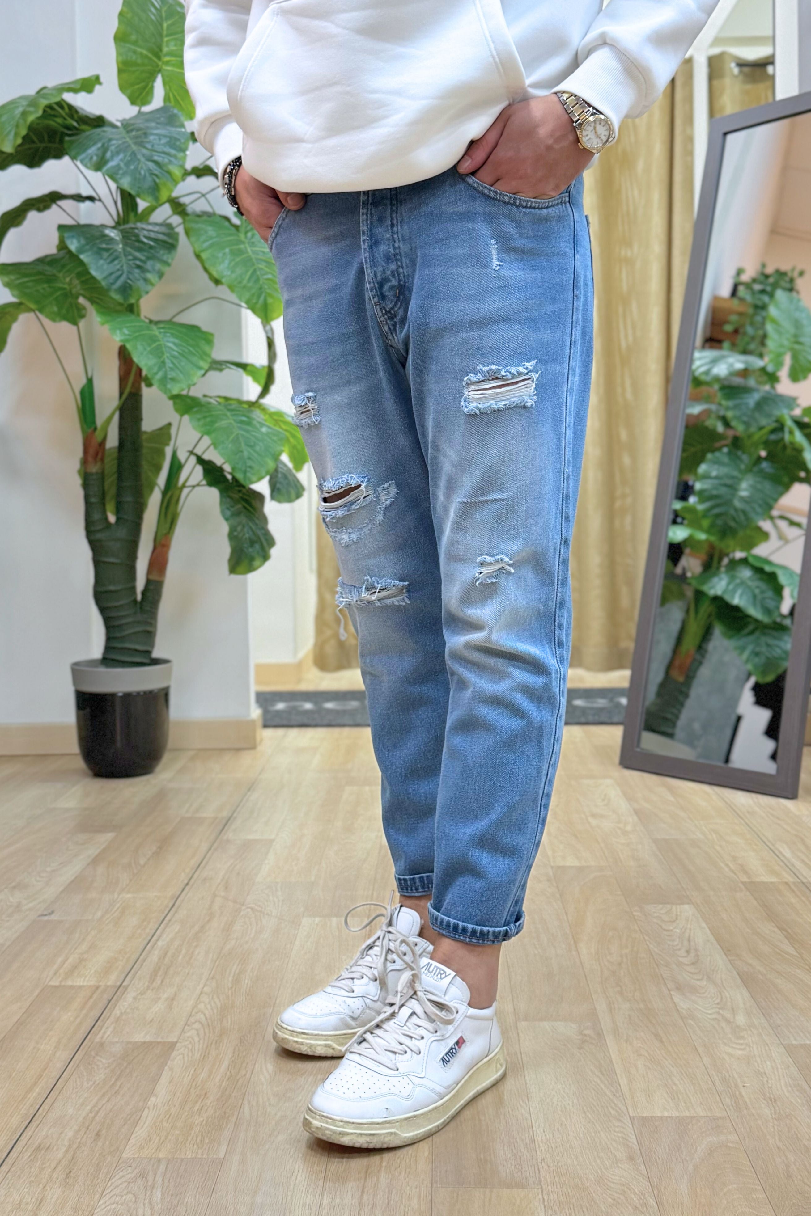 Jeans Rebel A Strappi