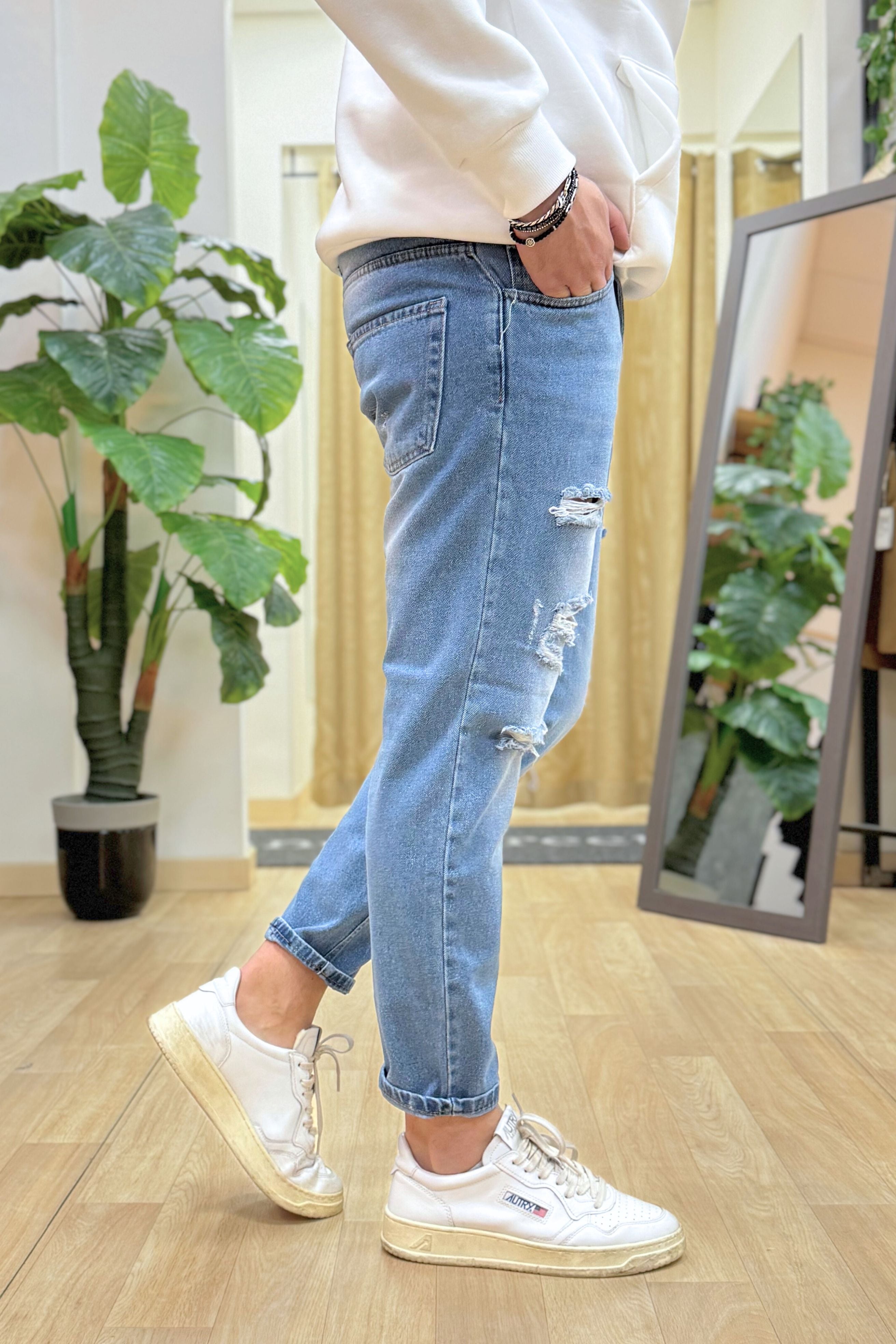 Jeans Rebel A Strappi