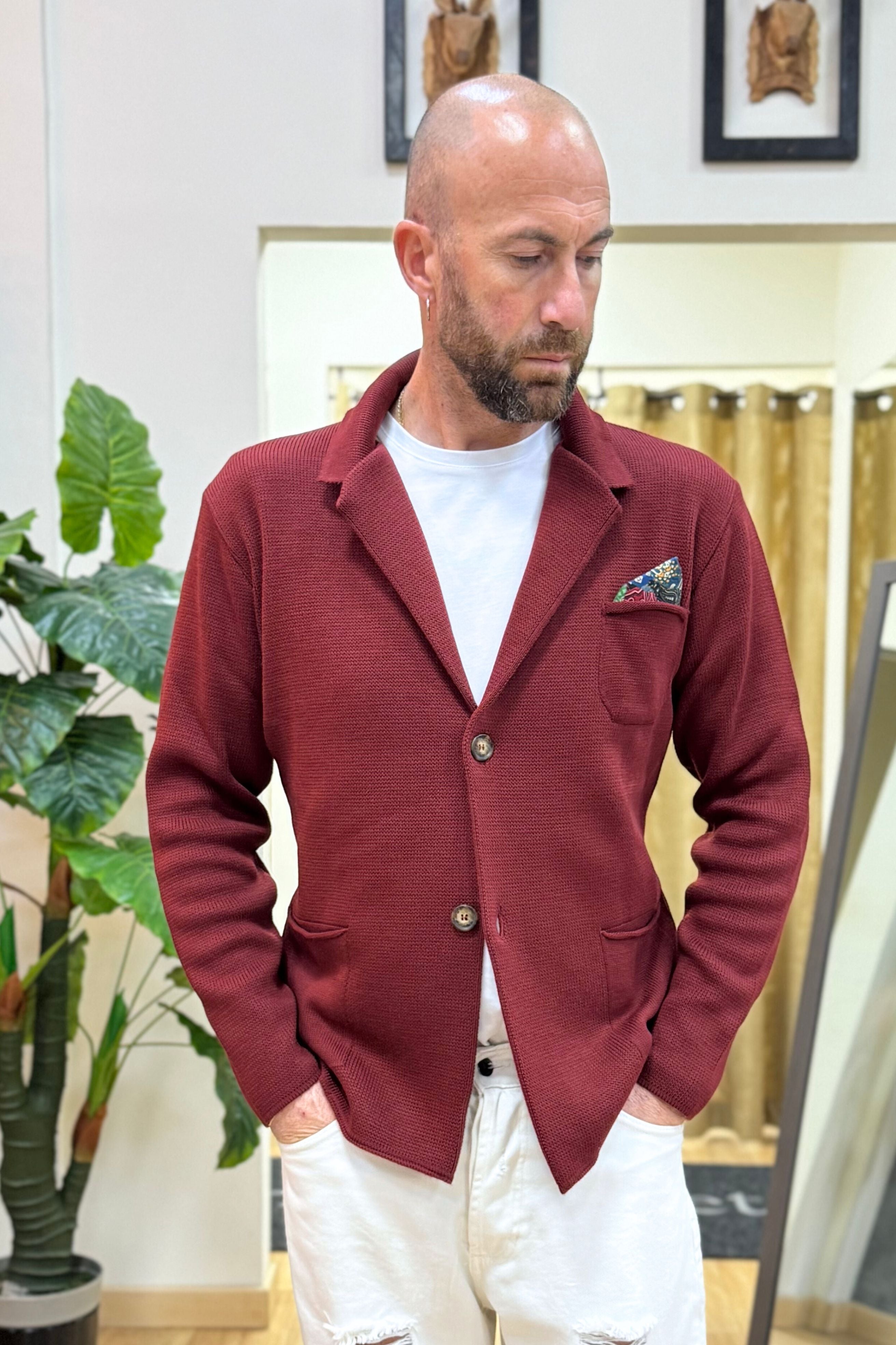 Cardigan/Giacca Bordeaux