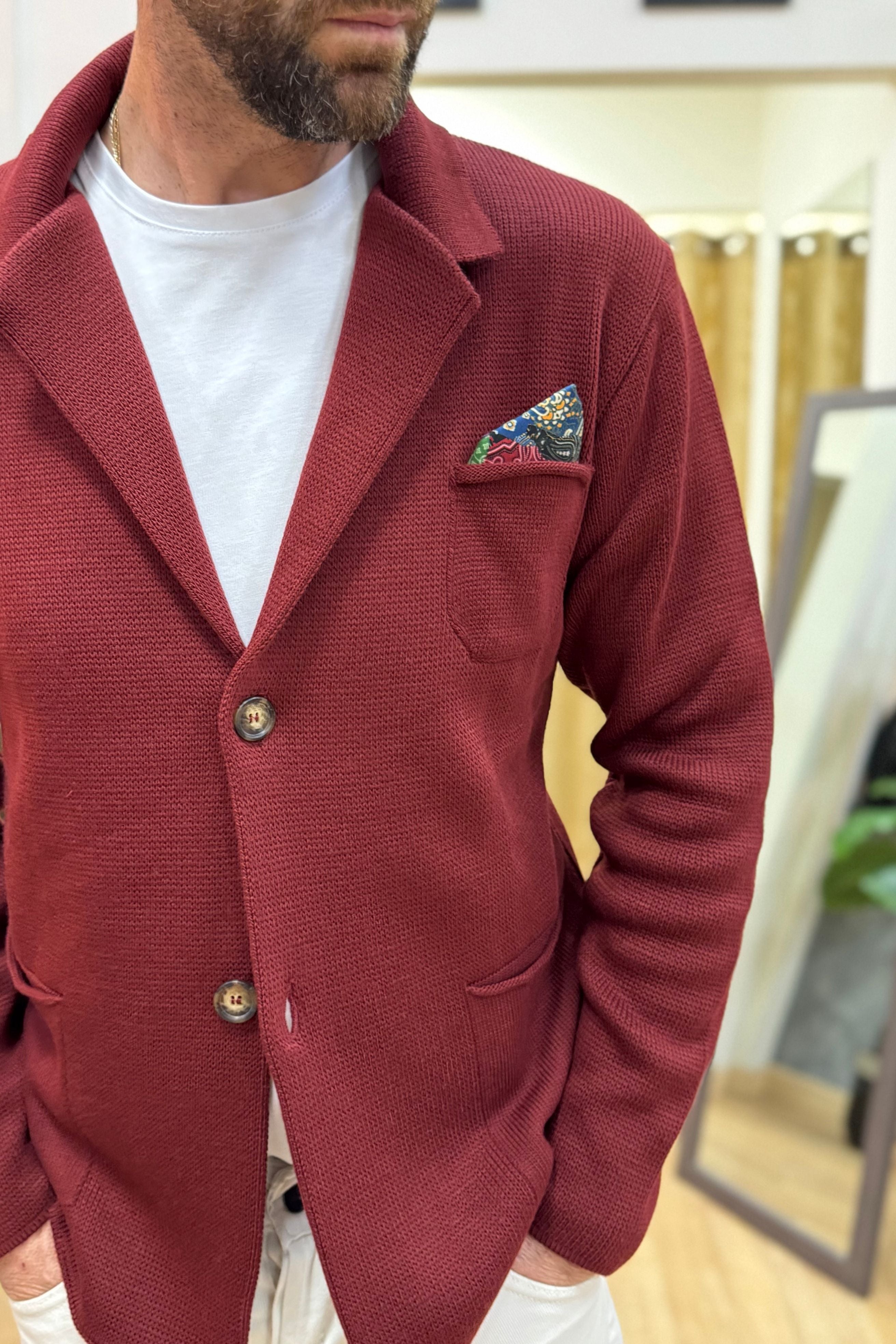 Cardigan/Giacca Bordeaux